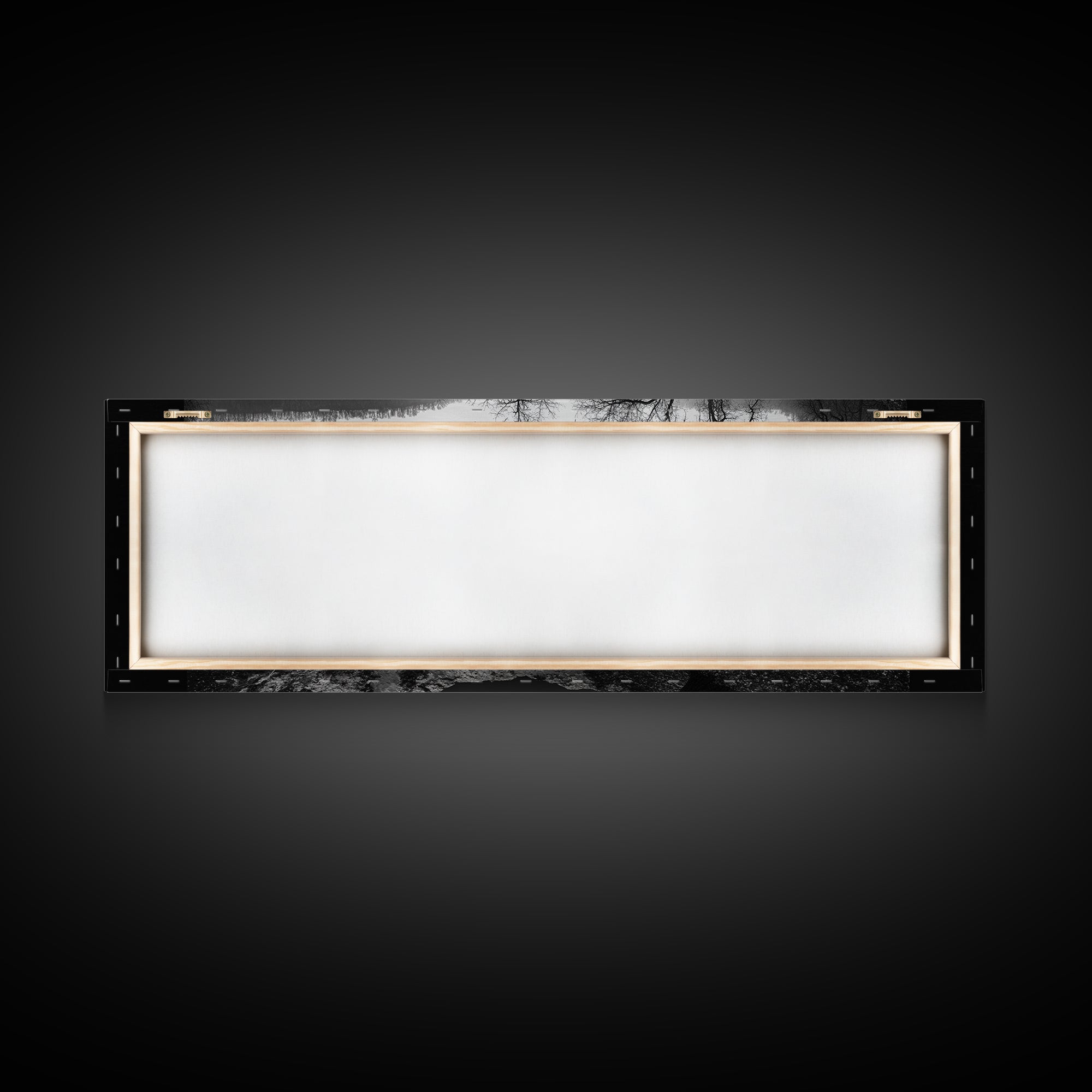 Curved Tree, Still Lake, Moody Landscape, Framed Canvas Print, Modern Nature Photography, Fall Home Decor, Living Room Art