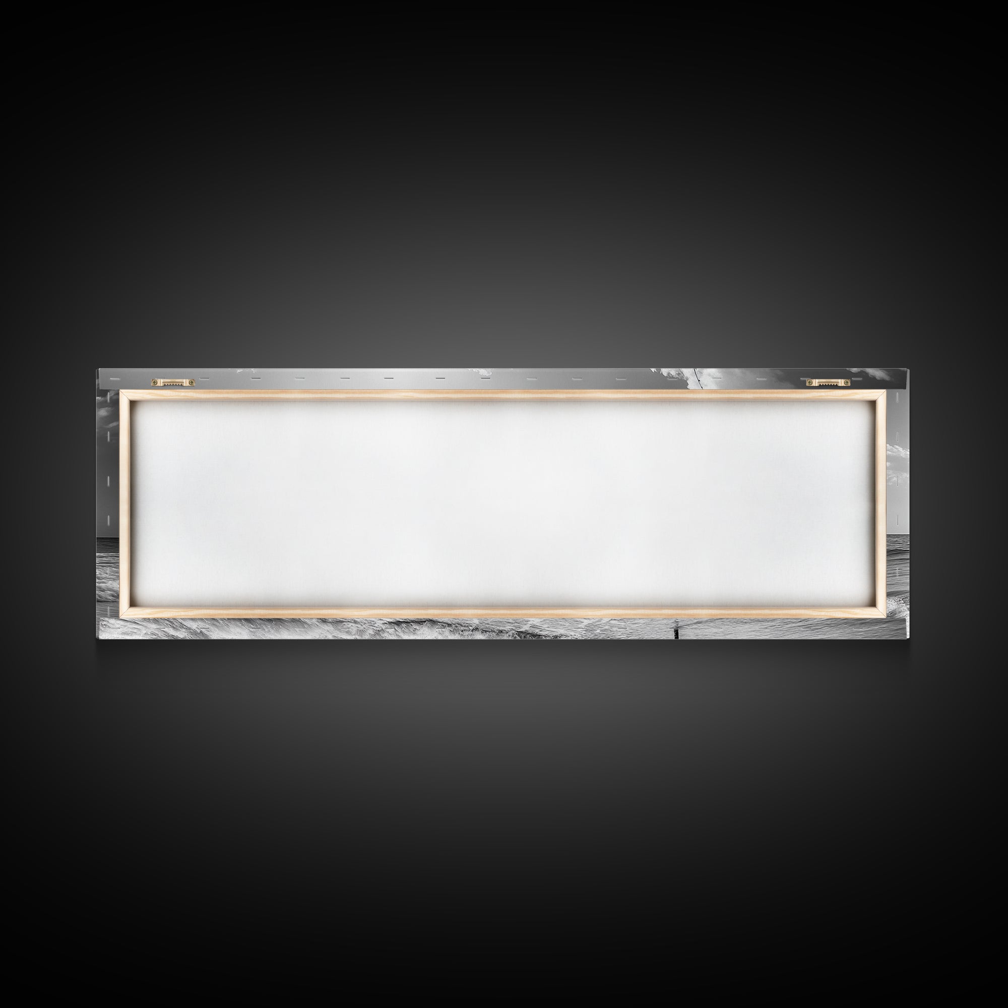 Beach Fishing, Ocean Waves, Rod and Reel, Framed Canvas Print, Coastal Living Wall Art, Minimalist Nautical Decor, Beach House Aesthetic