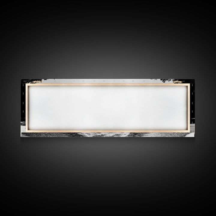 River Wake, Forest Waters, Lake Escape, Framed Canvas Print, Nature Photography, Minimalist Wall Art, Modern Cabin Decor