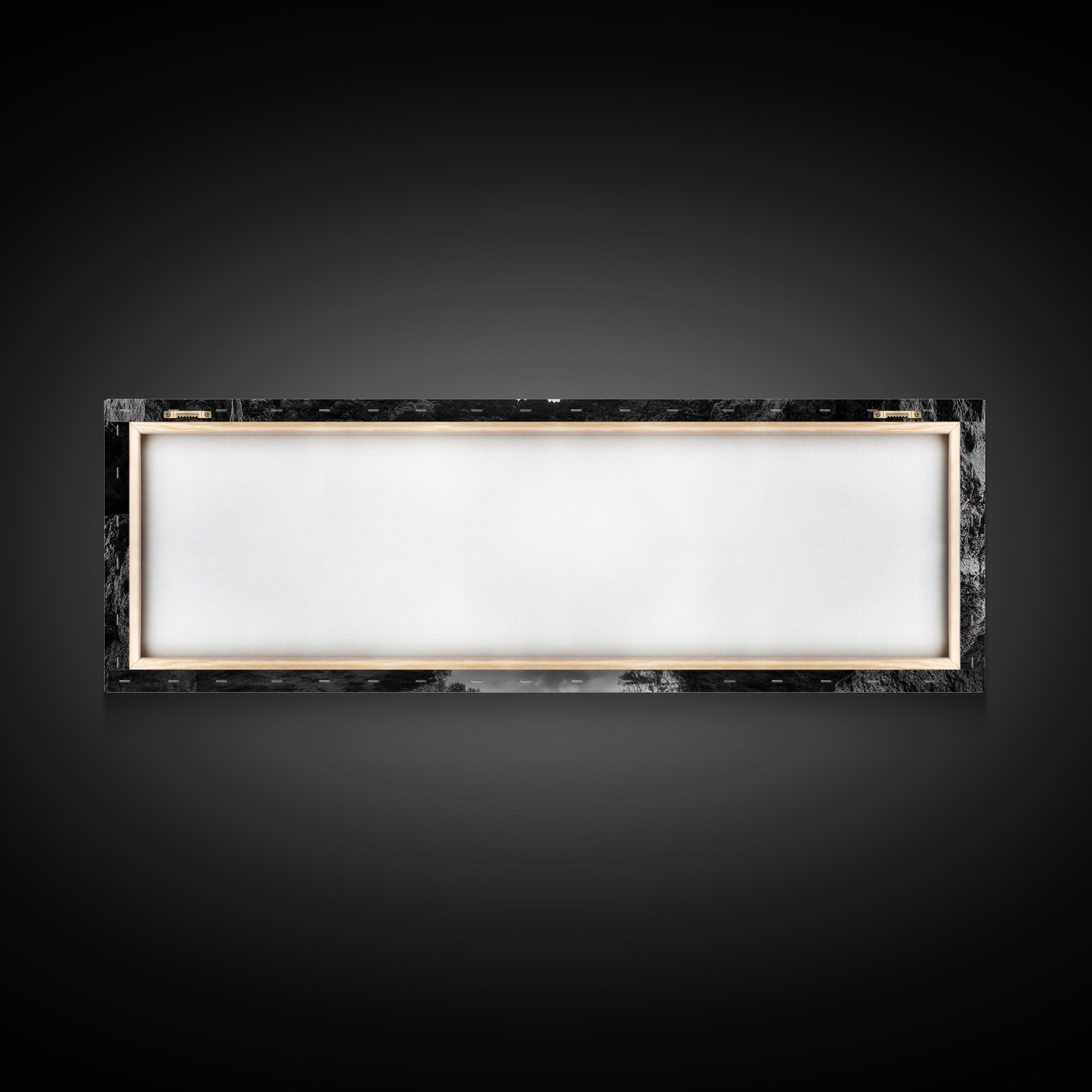 Cave Opening, Reflected Water, Nature Frame, Canvas Print, Monochrome Landscape, Natural Wall Art, Earthy Bathroom Art, Den Decor