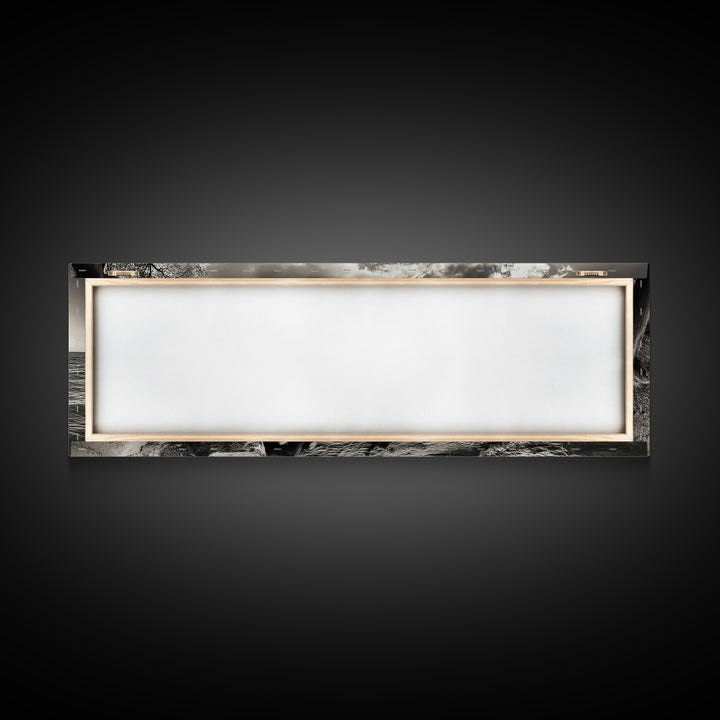 Coastal Shoreline, Autumn Landscape, Nature Photography, Framed Canvas Print, Rustic Decor, Lake House Art, Fall Wall Art, Neutral Tones