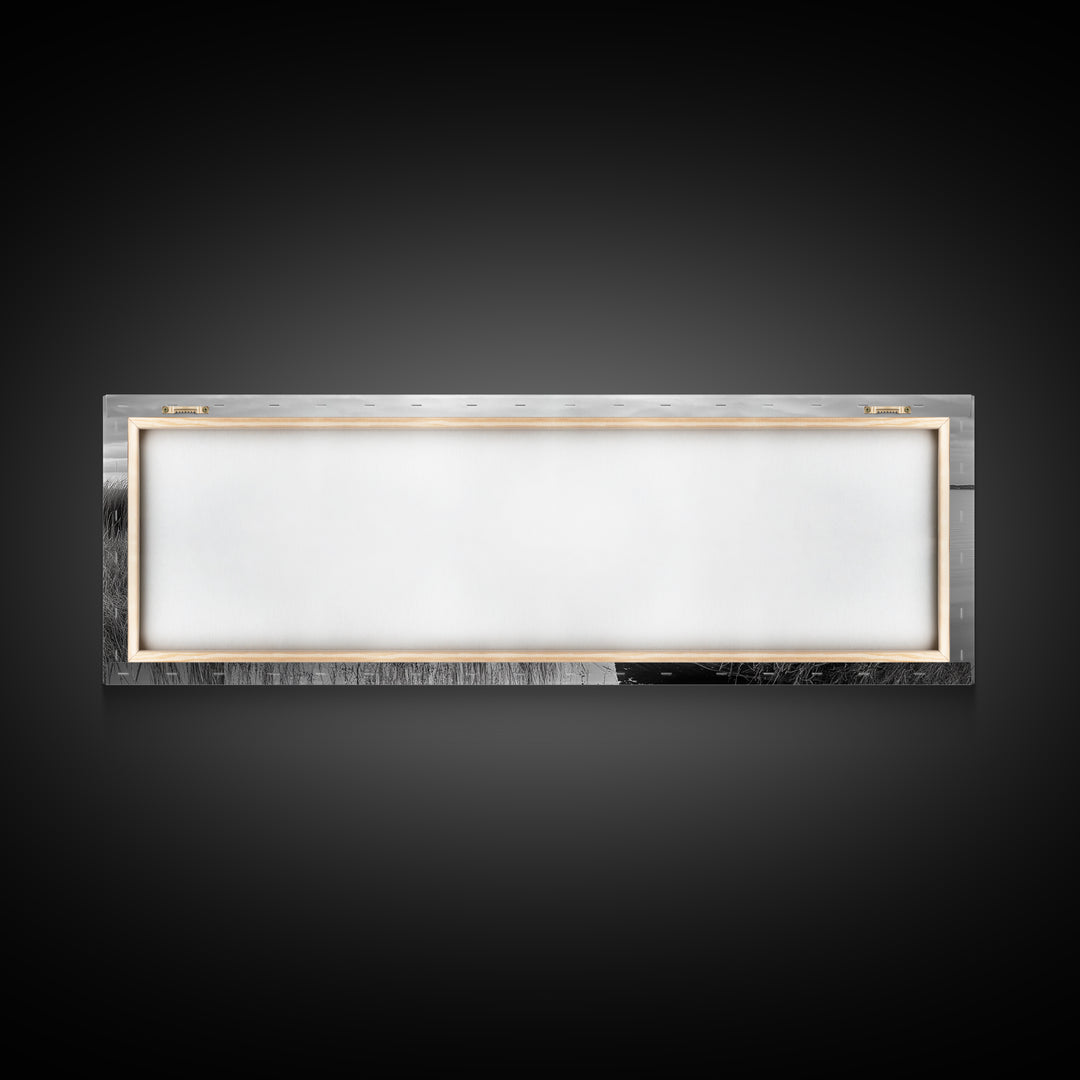 Coastal Buoy, Still Waters, Nautical Calm, Framed Canvas Print, Lakeside Bathroom Art, Maritime Style, Rustic Ocean Decor