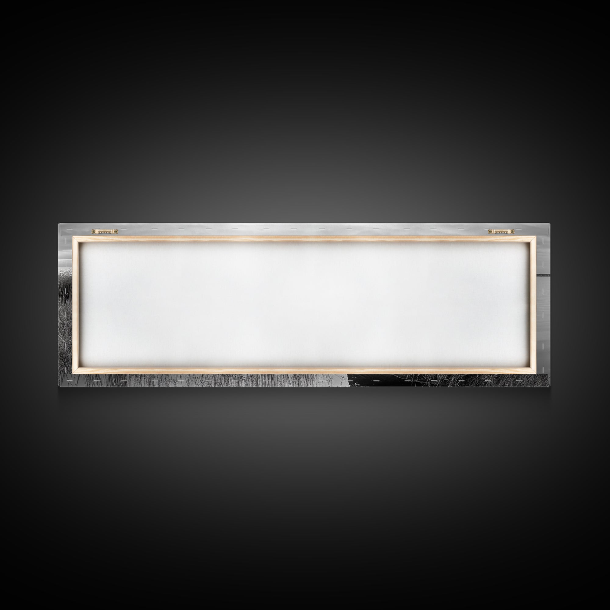 Coastal Buoy, Still Waters, Nautical Calm, Framed Canvas Print, Lakeside Bathroom Art, Maritime Style, Rustic Ocean Decor