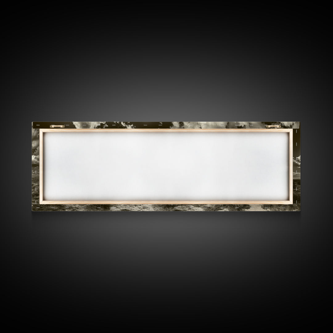 Desert Plateau, Cloudscape Drama, Western Landscape, Large Wall Art, Canvas Print, Rustic Home Decor, Minimalist Nature Art, Office Wall Decor