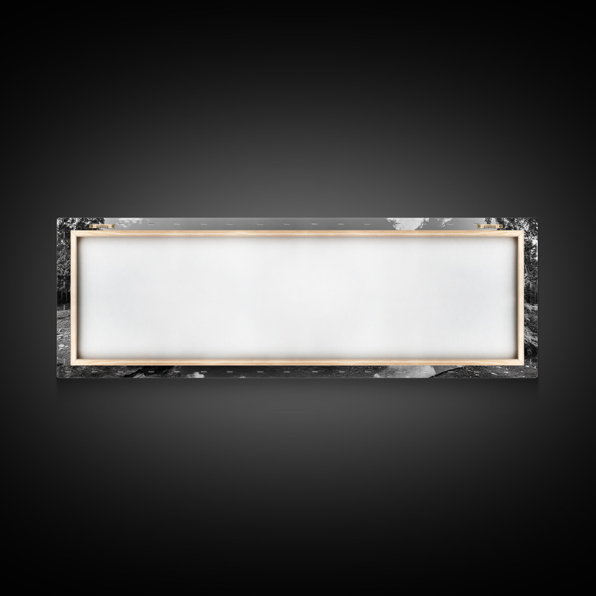 Canoe Lake, Still Water, Pine Forest, Outdoor Serenity, Canvas Print, Nature Wall Art, Rustic Cabin Decor, Peaceful Landscape, Neutral Tones