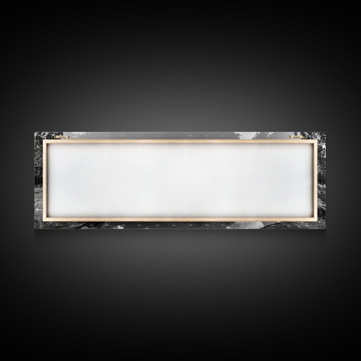 Canoe Lake, Still Water, Pine Forest, Outdoor Serenity, Canvas Print, Nature Wall Art, Rustic Cabin Decor, Peaceful Landscape, Neutral Tones