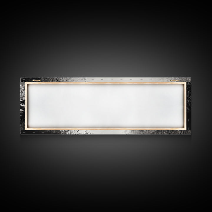 Beaver Dam, Nature Structure, Quiet Creek, Reflection Art, Framed Canvas Print, Cabin Wall Art, Rustic Decor, Woodland Black and White Art