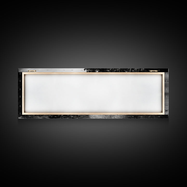 Coastal Trail, Forest Edge, Serene Path, Canvas Print, Black and White Nature Art, Entryway Wall Art, Tranquil Landscape, Moody Decor