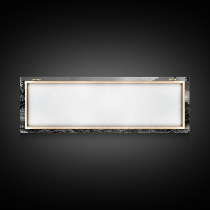 Cabin On Hill, Mountain Lake, Rustic Retreat, Canvas Print, Fall Wall Art, Cozy Home Decor, Adventure Landscape, Nature-Inspired Design