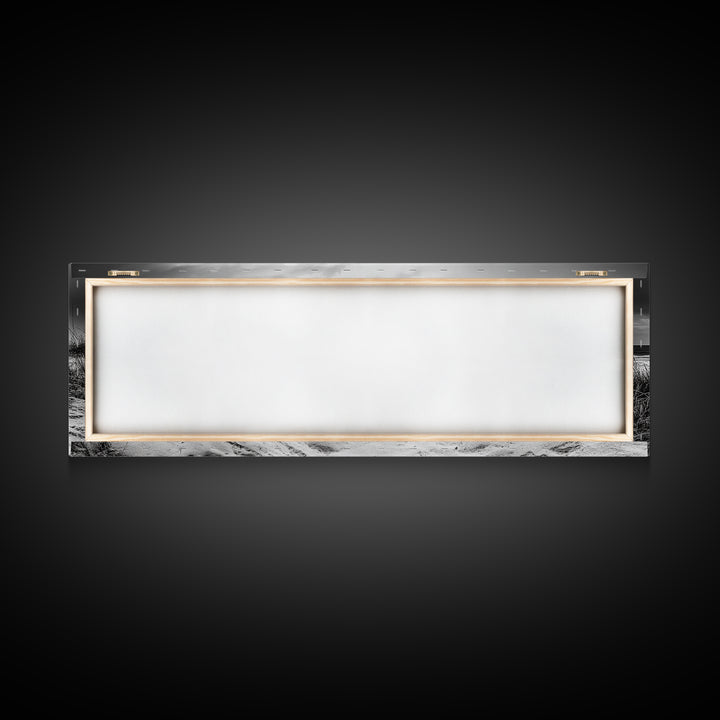 Rifle Seaside Scene, Tactical Still Life, Stormy Beach Mood, Canvas Print, Industrial Wall Art, Dramatic Photography, Masculine Decor