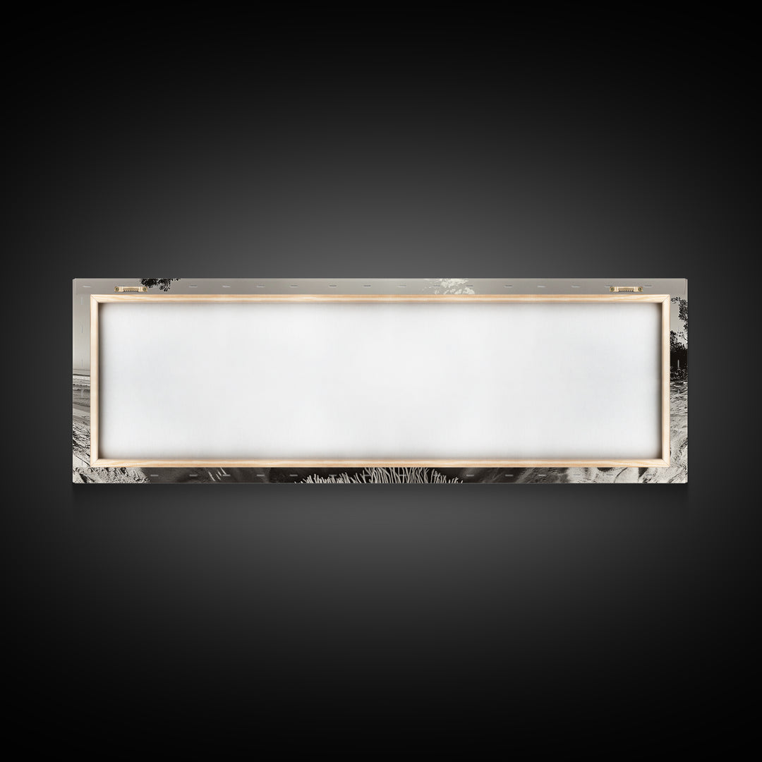 Boho Blanket, Sunrise Beach, Woven Textile, Framed Canvas Print, Bohemian Wall Art, Minimalist Bedroom Decor, Coastal Living Style