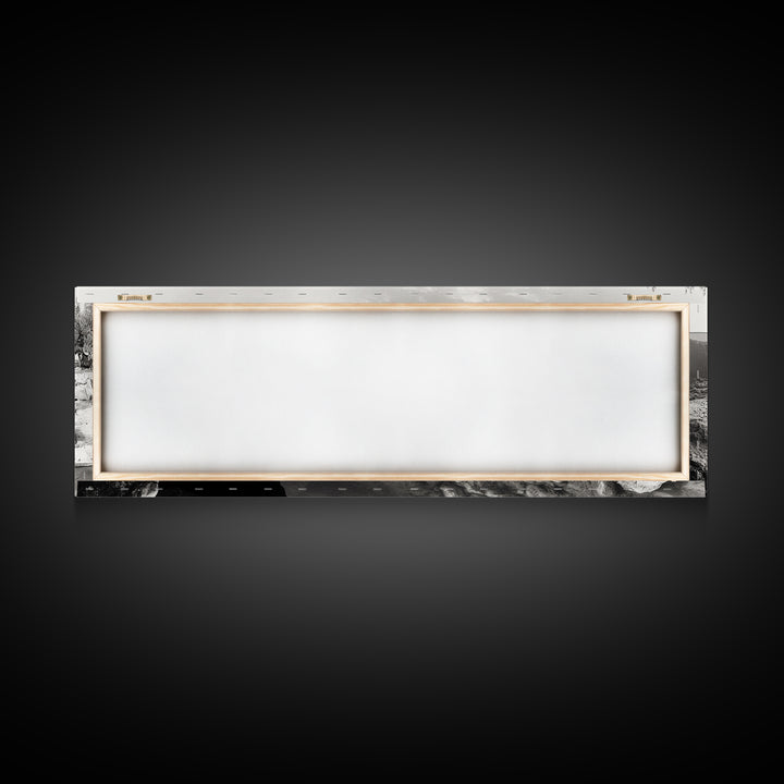 Coastal Rock Pool, Ocean Reflection, Natural Serenity, Peaceful Seascape, Framed Canvas Print, Zen Wall Art, Office Decor, Minimalist Look