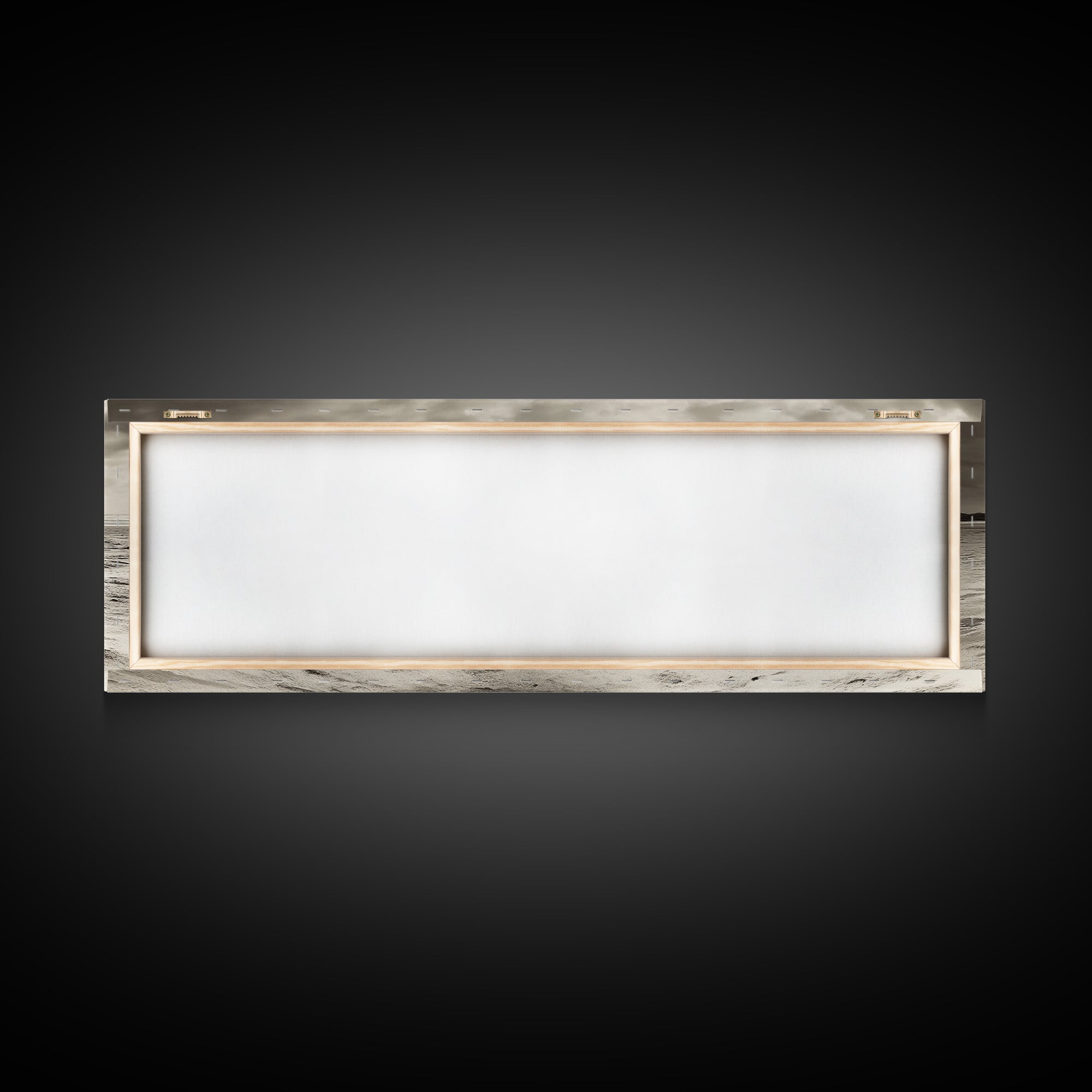 Round Beach Boulder, Serene Shore, Natural Simplicity, Neutral Toned Framed Canvas Print, Minimalist Living Room or Yoga Wall Art