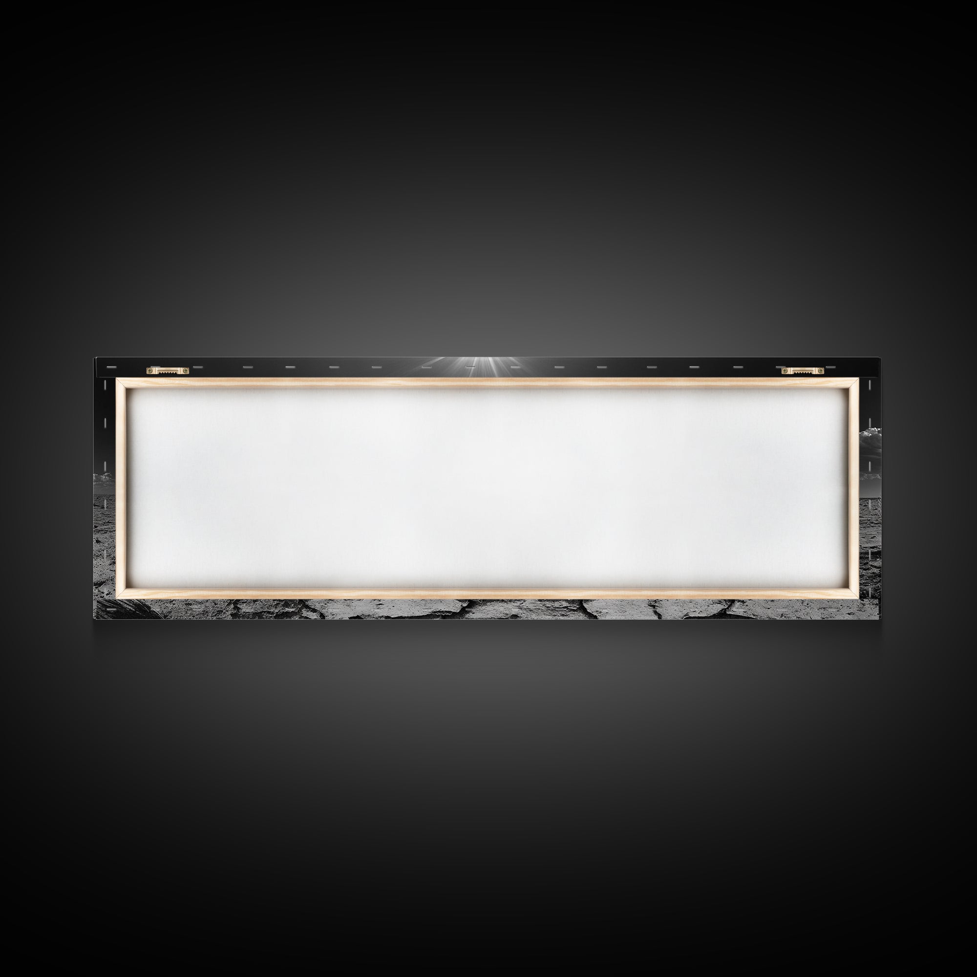 Cracked Earth, Desert Heat, Sunburst Drought, Canvas Print, rustic fall decor, southwest desert art, boho entryway wall statement