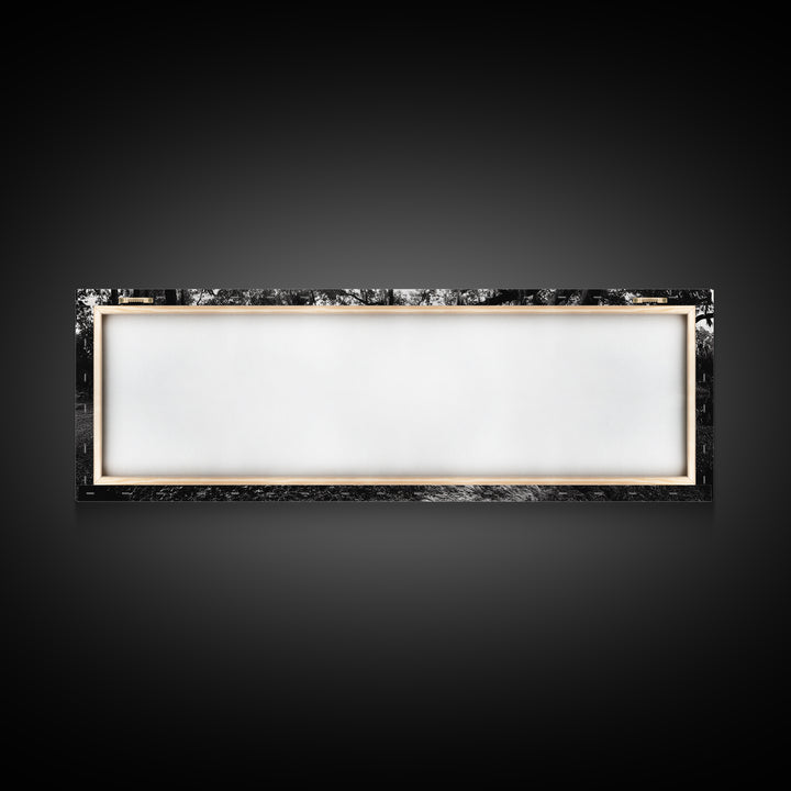 River Sunset, Mossy Trees, Tranquil Reflection, Framed Canvas Print, southern forest wall art, peaceful living room decor, rustic boho vibe