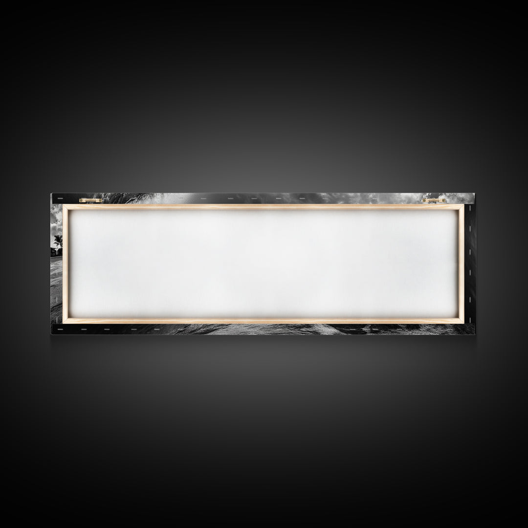 Barrel Wave Curl, Surfer's Dream, Ocean Power, Framed Canvas Print, Coastal Wall Art, Beach House Decor, Surf Photography