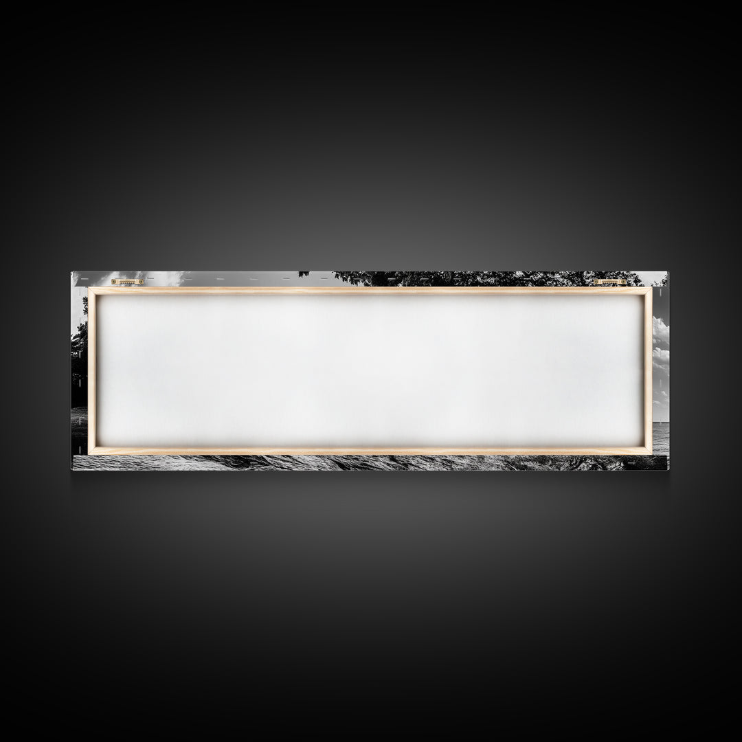 Coastal Tree, Wind Bent, Seaside Beauty, Nautical Serenity, Canvas Print, Nature Wall Art, Minimalist Decor, Coastal Living Room Art