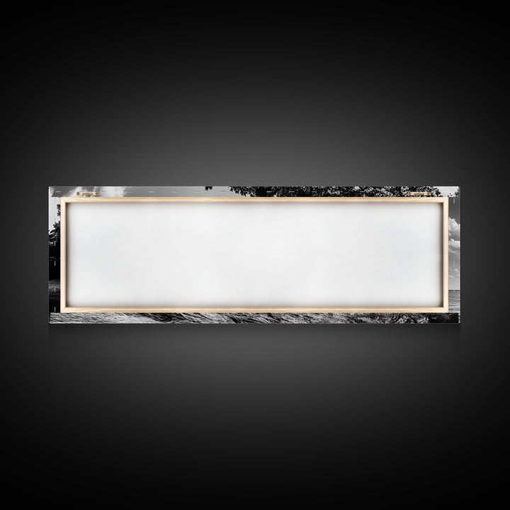 Coastal Tree, Wind Bent, Seaside Beauty, Nautical Serenity, Canvas Print, Nature Wall Art, Minimalist Decor, Coastal Living Room Art