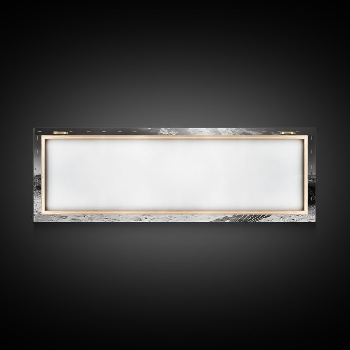 Coastal Chair, Black White, Seaside Decor, Beach Life, Framed Canvas Print, Coastal wall art, minimalist art, neutral tones, coastal room