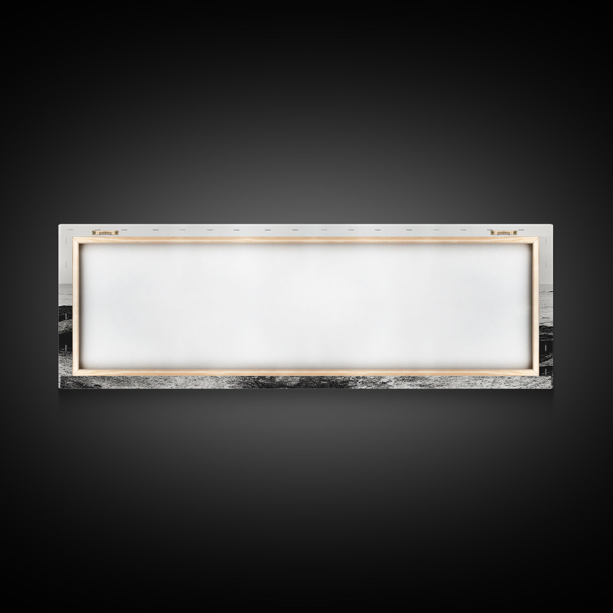 Coastal Boat, Ocean Horizon, Solitude Scene, Black and White Seascape, Canvas Print, Modern Bathroom Wall Art, Minimalist Decor