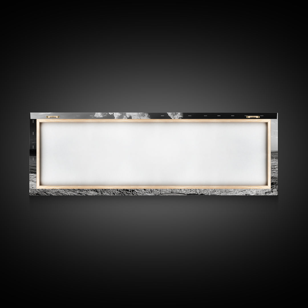 Beach Hat Scene, Coastal Escape, Sunny Seaside Moment, Framed Canvas Print, Modern Boho Bedroom Art, Summer Inspired Wall Decor