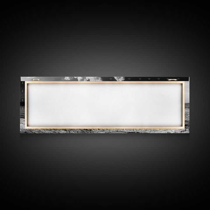 Beach Hat Scene, Coastal Escape, Sunny Seaside Moment, Framed Canvas Print, Modern Boho Bedroom Art, Summer Inspired Wall Decor