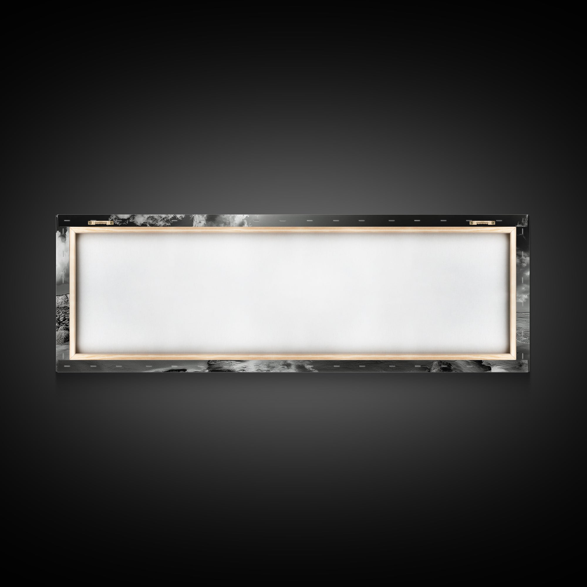 Beach Horse Reflection, Coastal Freedom, Wild Spirit Scene, Framed Canvas Print, Western Bathroom Art, Minimalist Beach House Decor