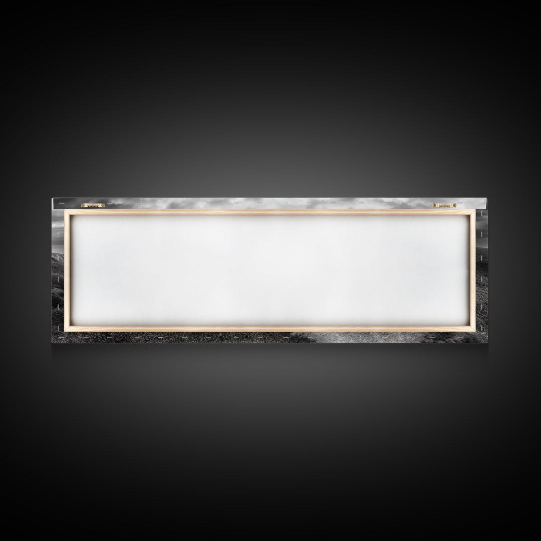 Cliff Path, Sea Escape, Moody Sky, Adventure Trail, Canvas Print, Modern Entryway Wall Art, Travel Photography, Nature Scene