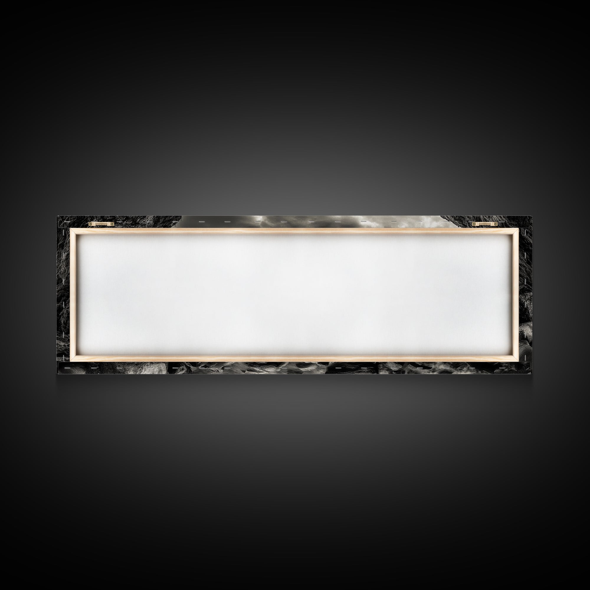 Rocky Shore Escape, Ocean Cliffside, Wild Coast, Moody Sky, Framed Canvas Print, Modern Bathroom Art, Nature Lover Decor