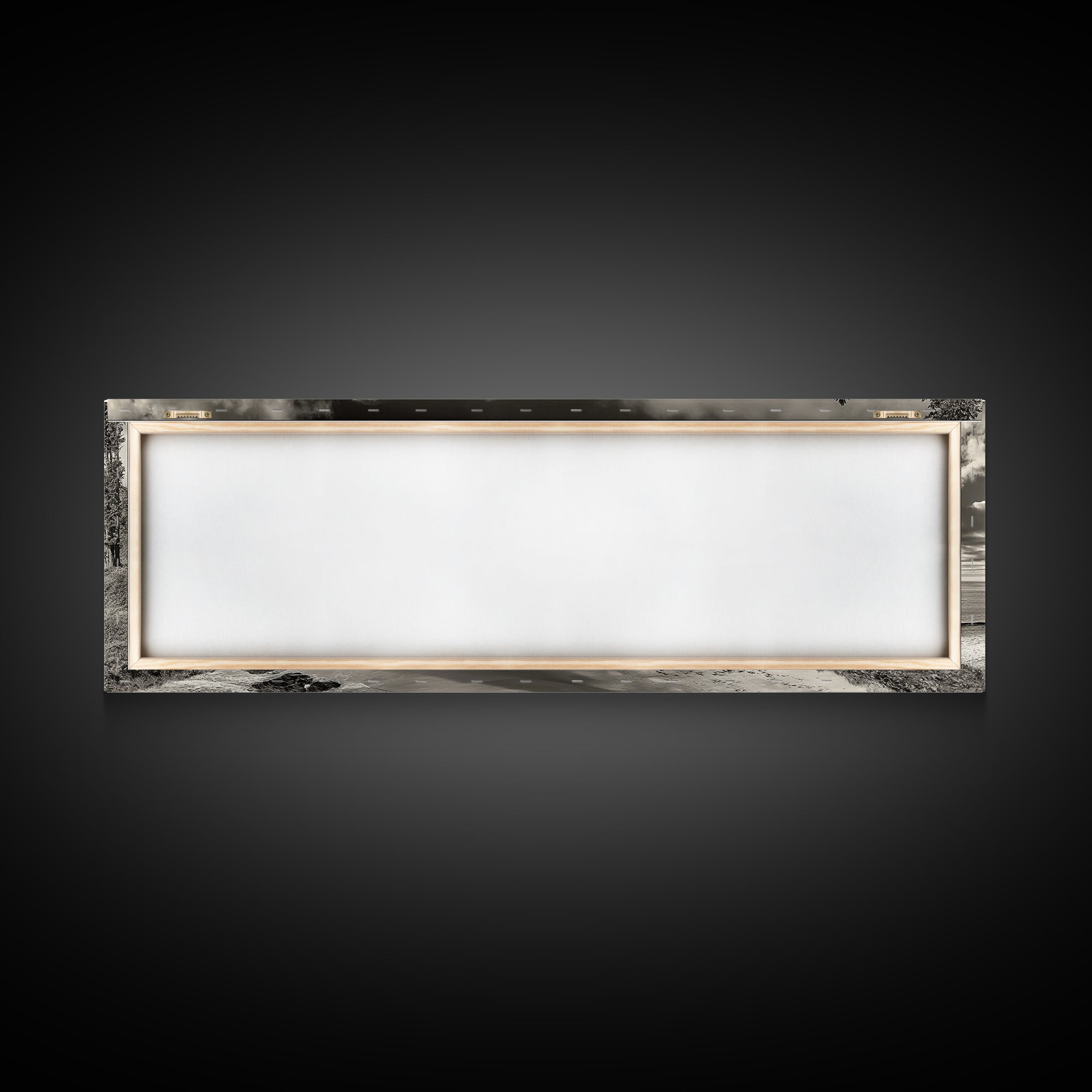 Cliffside Forest, Pacific Coastline, Dramatic Ocean View, Framed Canvas Print, Natural Landscape, Cabin Wall Art, Rustic Coastal Decor