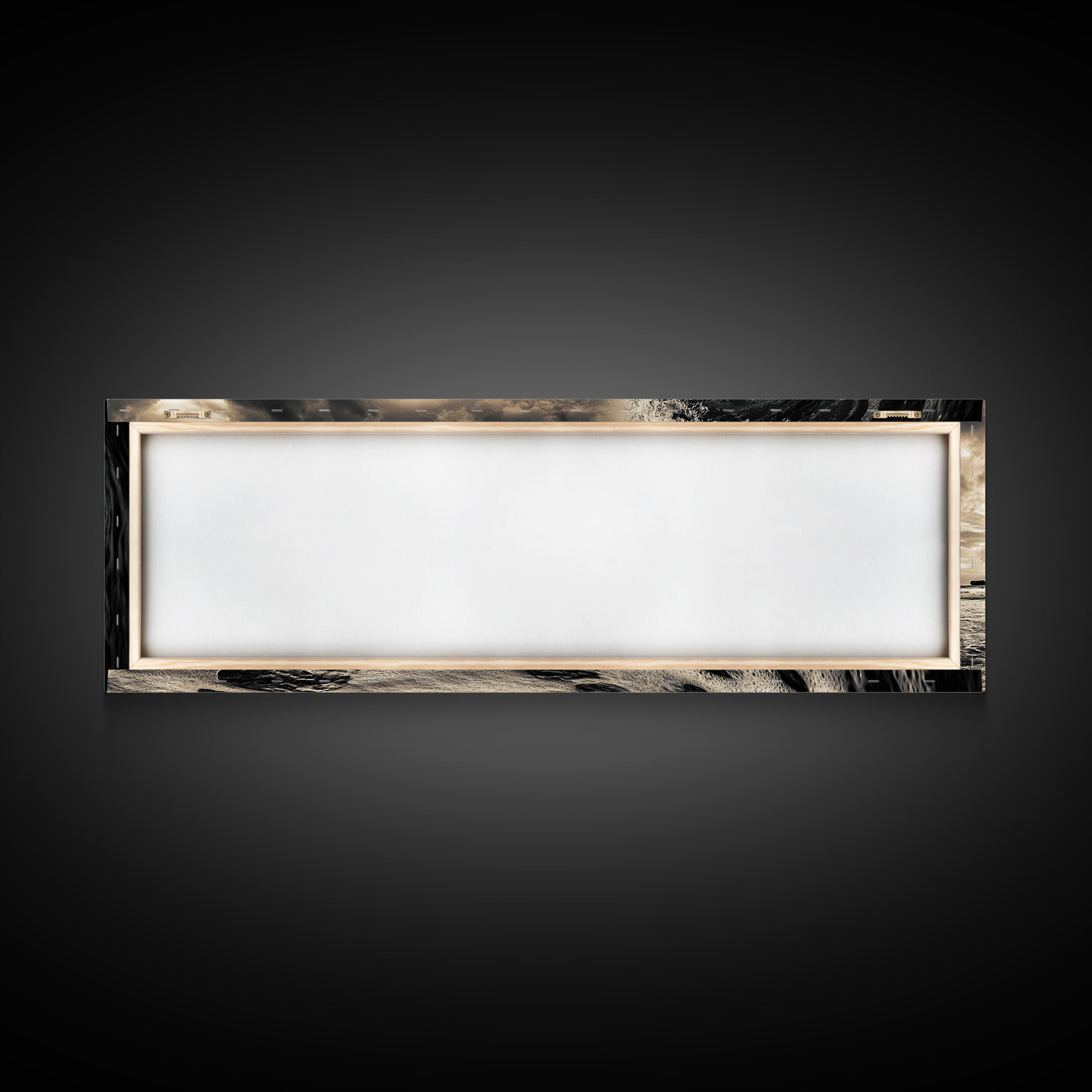 Barrel Wave, Tropical Storm, Surfer’s Dream, Framed Canvas Print, Ocean Power Wall Art, Coastal Living Room Photography Decor