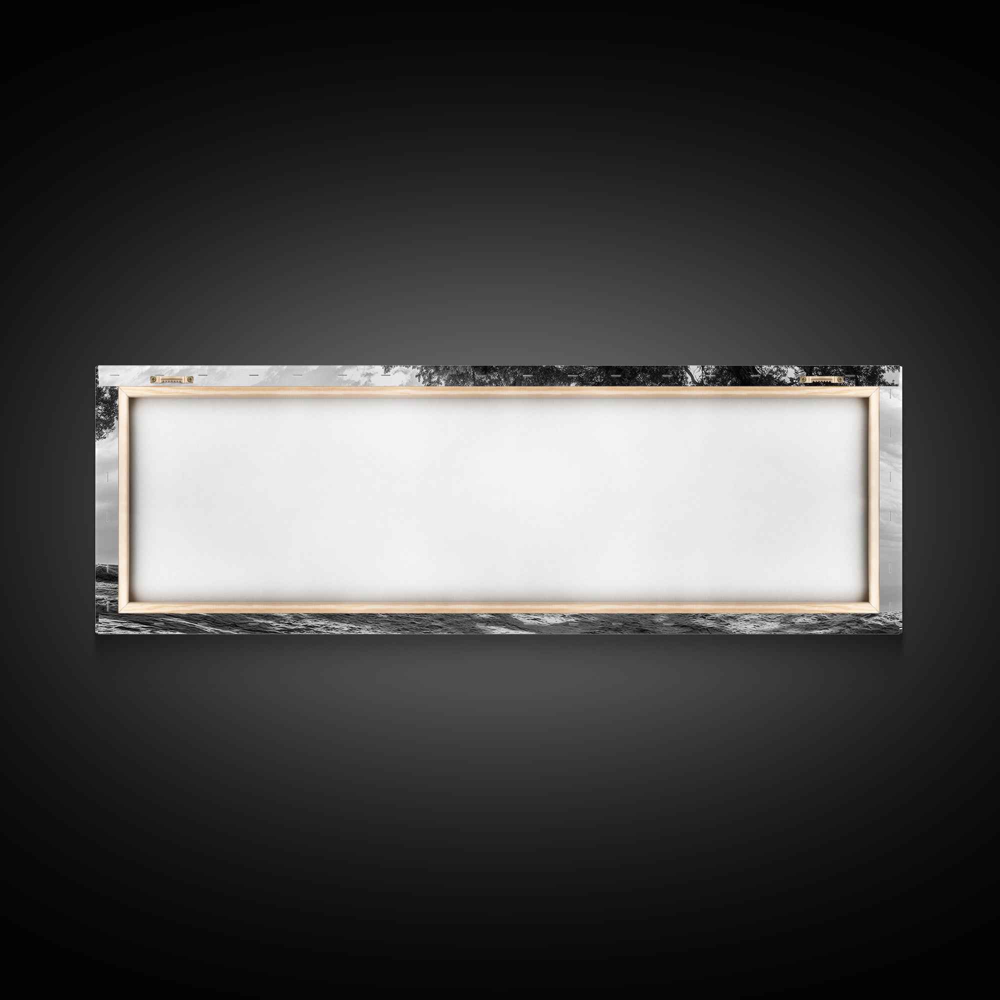 Bending Tree, Windswept Landscape, Coastal Nature, Monochrome Art, Framed Canvas Print, Zen Wall Art, Minimalist Living Room Decor