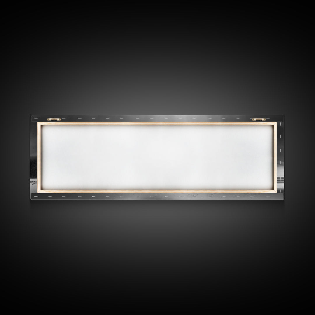 Coastal Monolith, Oregon Seascape, Moody Sky, Dramatic Beach, Framed Canvas Print, Coastal Wall Art, Modern Minimalist Decor