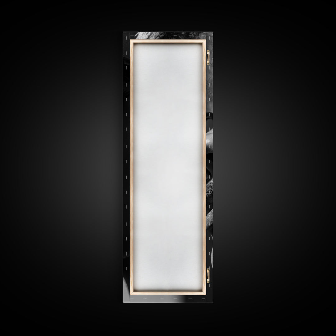 Bold Sunglasses, Fashion Portrait, Orange Aesthetic, Modern Minimalism, Framed Canvas Print, Bedroom Wall Art, Editorial Wall Decor