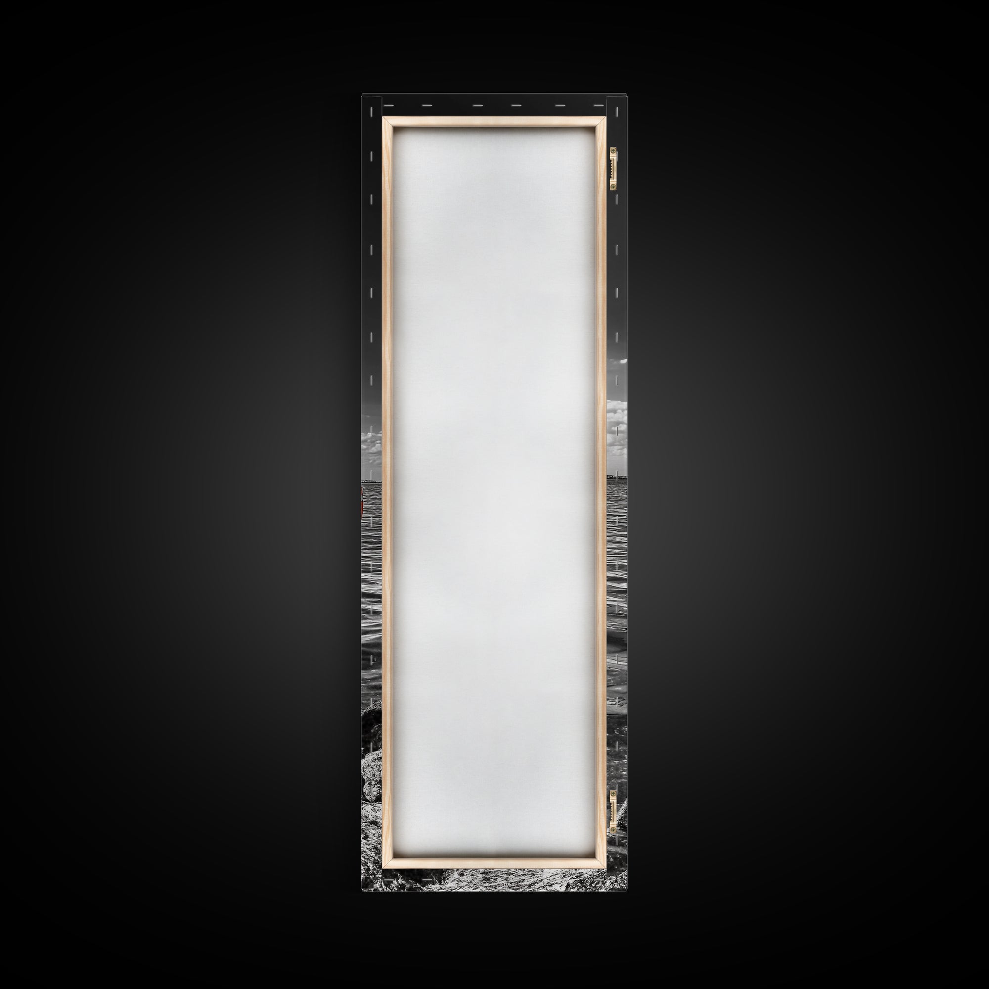 Buoy on Water, Nautical Vibe, Harbor View, Bold Coastal Art, Canvas Print, Beach House Decor, Bathroom Wall Art