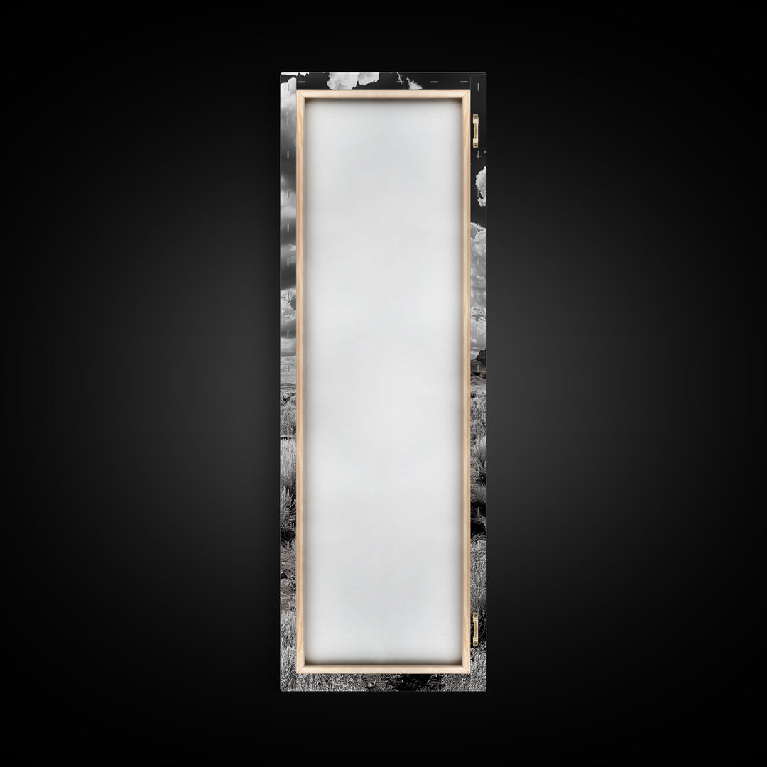 Abandoned Barn, Desert Mood, Old West Vibes, Rustic Autumn Scene, Canvas Print, Farmhouse Wall Decor, Entryway Art