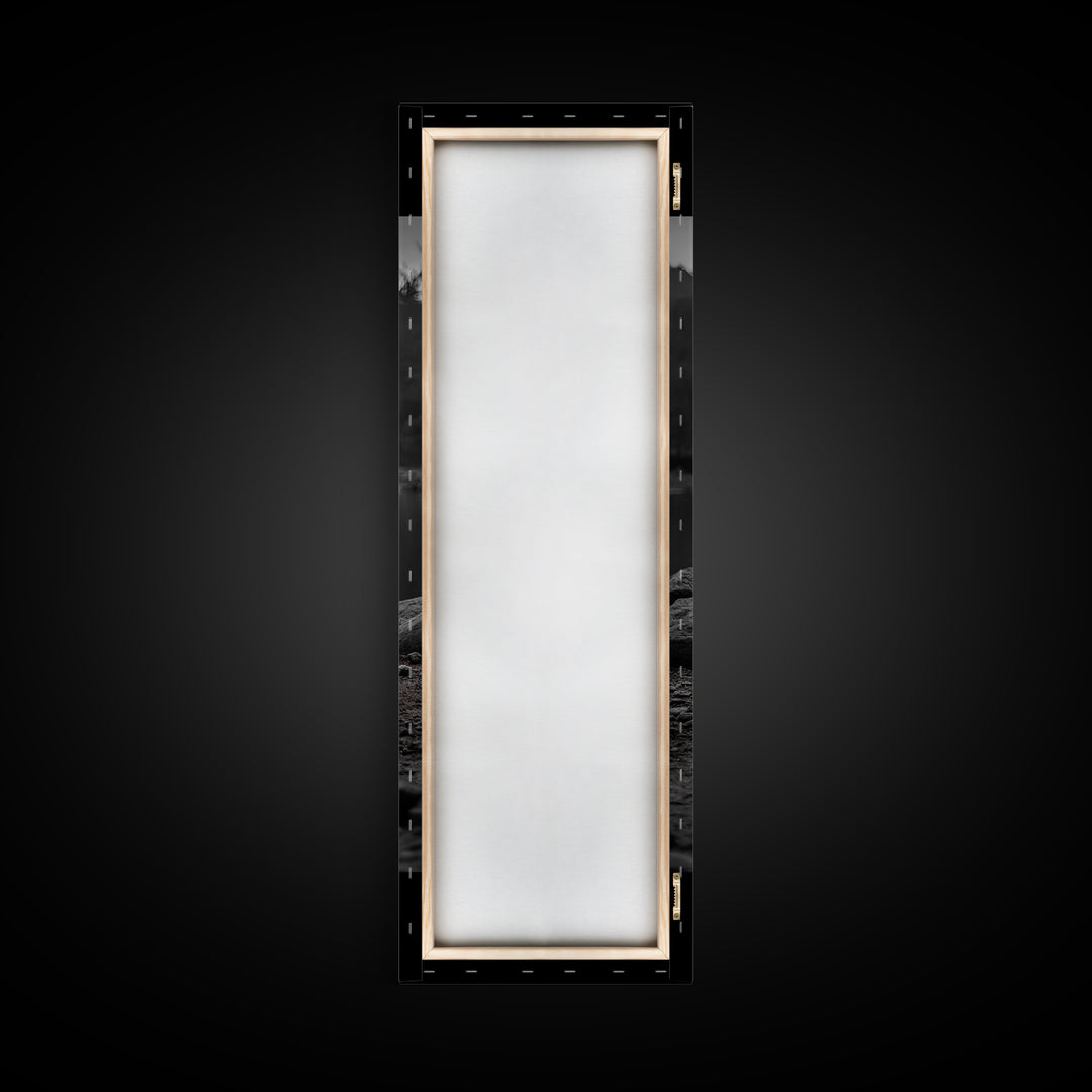 Campfire Serenity, Rustic Landscape, Outdoor Flames, Canvas Print, Cabin Wall Art, Autumn Nature Decor, Adventure Themed Art