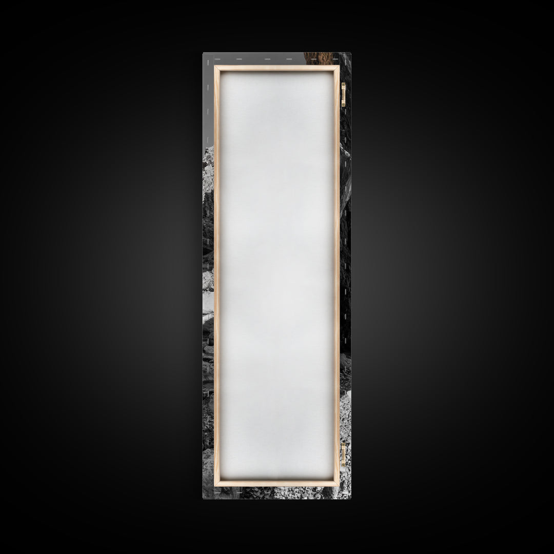 Rocky Canyon View, Earthy Nature Photography, Wilderness Art, Canvas Print, Hiking Trail Decor, Neutral Tones Wall Art, Rustic Living Room Art