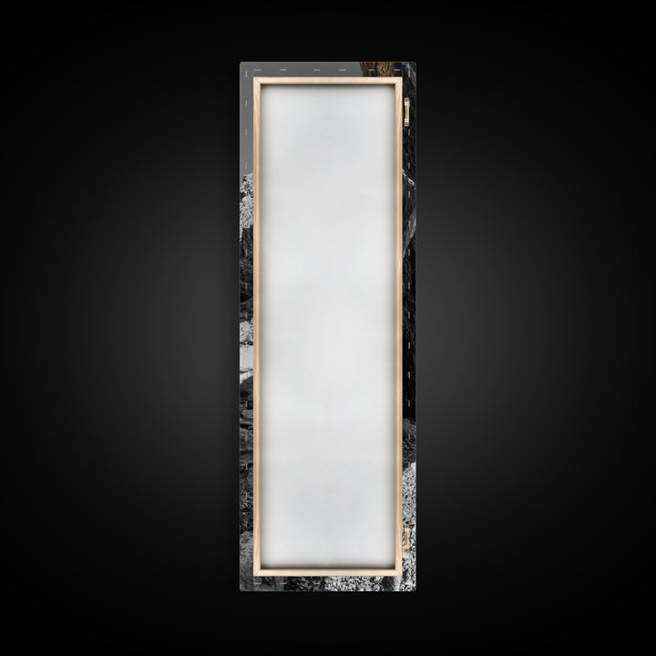 Rocky Canyon View, Earthy Nature Photography, Wilderness Art, Canvas Print, Hiking Trail Decor, Neutral Tones Wall Art, Rustic Living Room Art