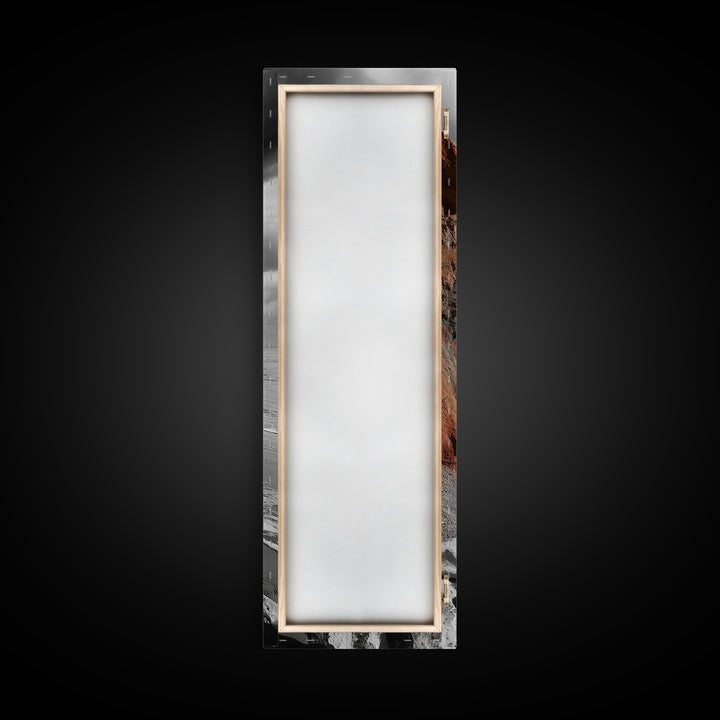 Coastal Cliffs, Orange Rocks, Seaside Drama, Fall Coastal Wall Art, Canvas Print, Earth Tone Decor, Hallway or Entryway Statement Piece