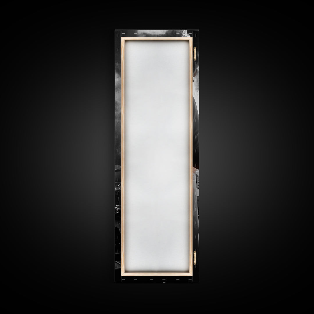 Cooking Scene, Kitchen Glow, Culinary Passion, Framed Canvas Print, Rustic Home Decor, Kitchen Wall Art, Warm Chef-Inspired Accent Piece