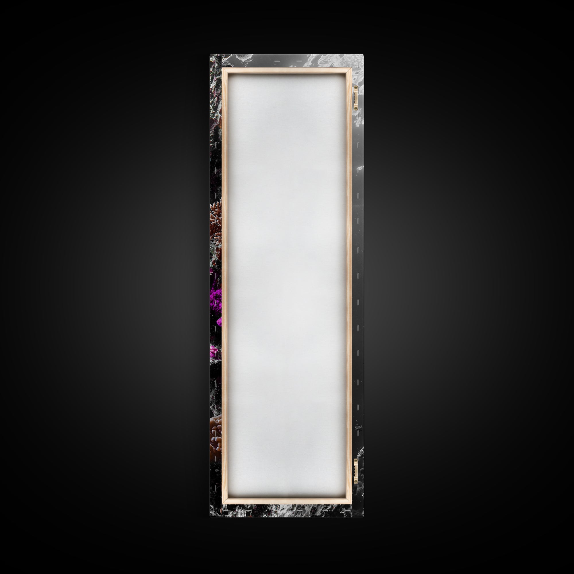 Clownfish Reef, Underwater Scene, Ocean Wall Decor, Coral Reef, Tropical Fish, Framed Canvas Print, Vibrant Bathroom Wall Art