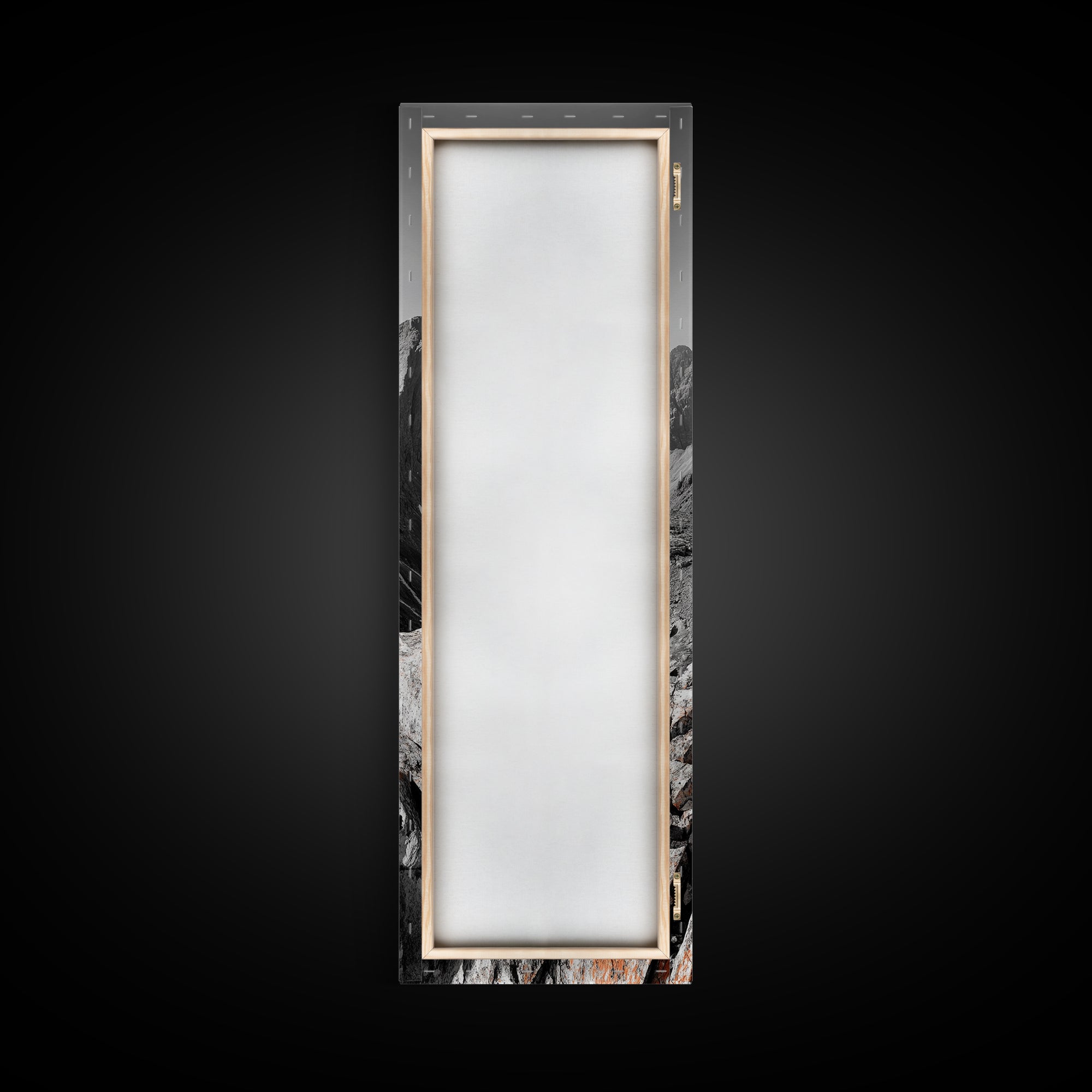 Rugged Mountain, Rocky Cliff, Adventure Landscape, Highland Scene, Nature Travel Art, Framed Canvas Print, Rustic Cabin Wall Decor