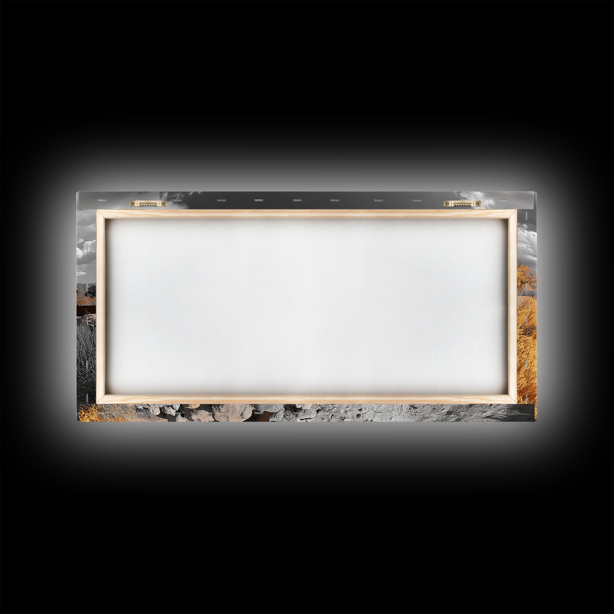 Desert Cabin, Rustic Southwest, Boho Landscape, Autumn Decor, Framed Canvas Print, Living Room Wall Art, Warm Earth Tones, Western Vibes