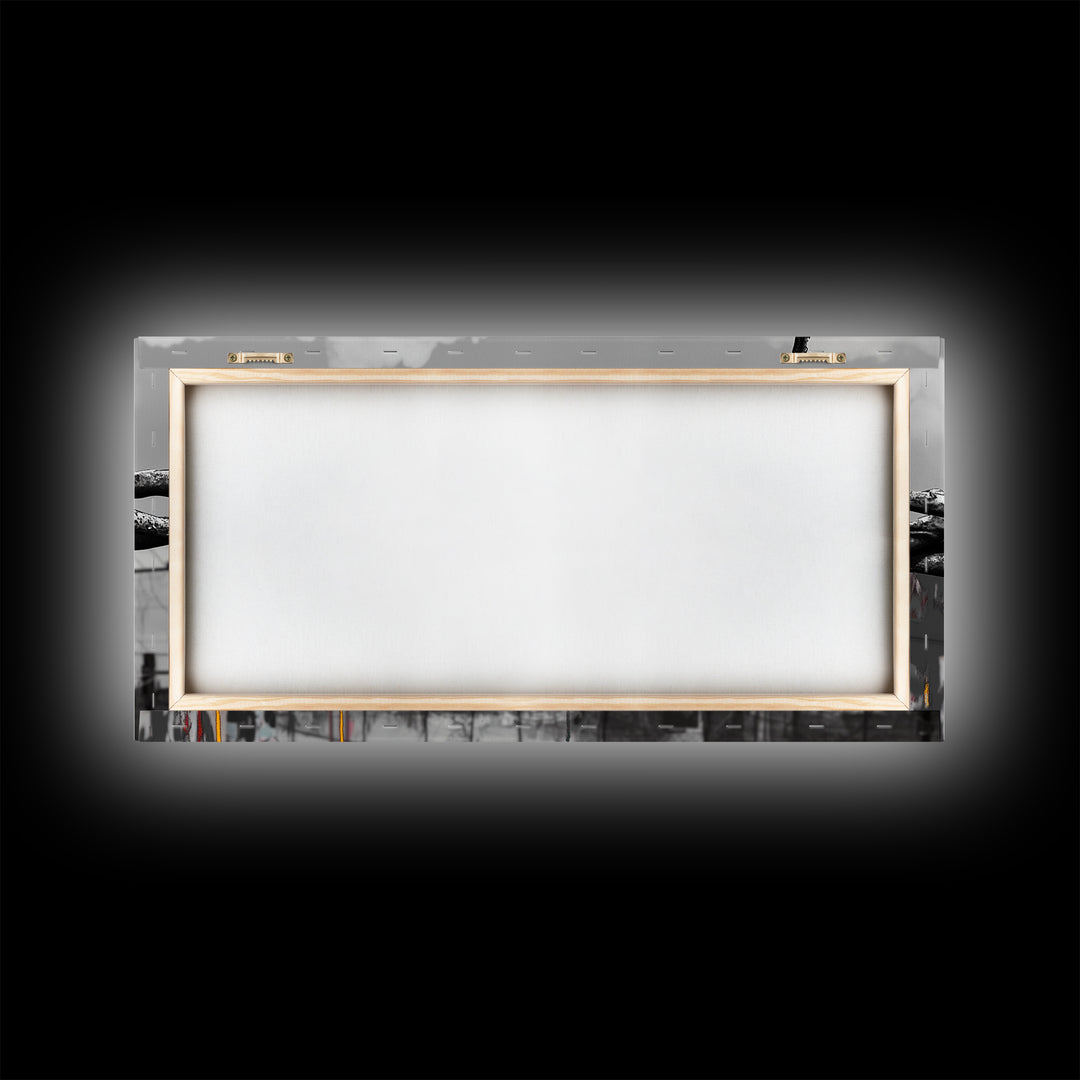 Barbed Wire, Graffiti Art, Urban Street Style, Grunge Decor, Framed Canvas Print, Industrial Wall Art, Dripping Paint, Mixed Media Style