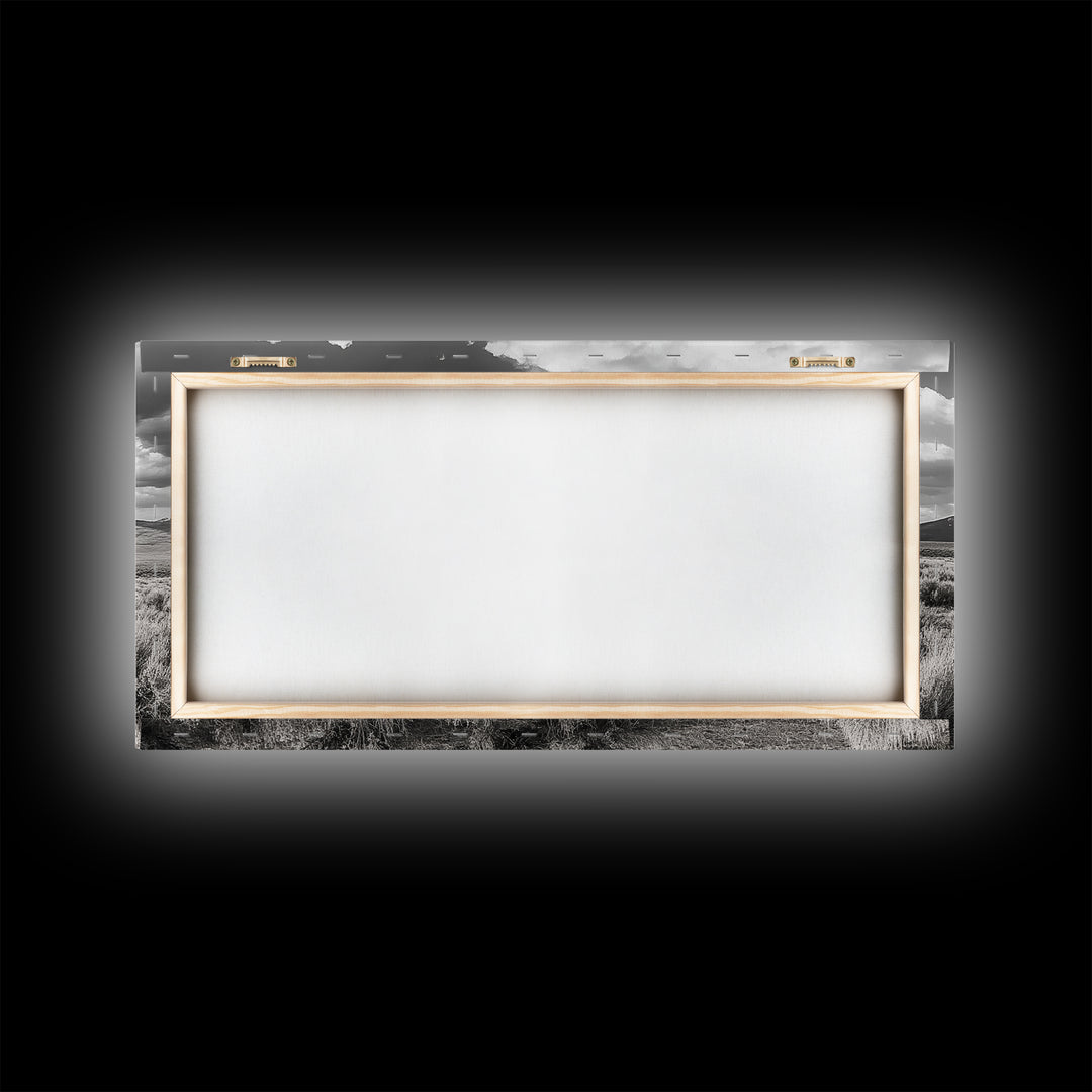 Cowboy Life, Red Shack, Desert Scene, American West, Canvas Print, Rustic Western Decor, Man Cave Wall Art, Adventure Aesthetic