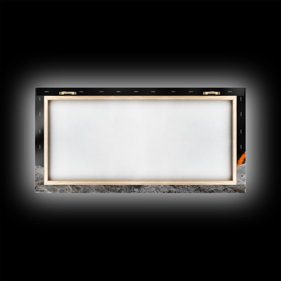 Colorful Lizard, Wildlife Closeup, Exotic Creature, Nature Bold, Framed Canvas Print, Reptile Lover Gift, Office Wall Art, Vibrant Wildlife Art