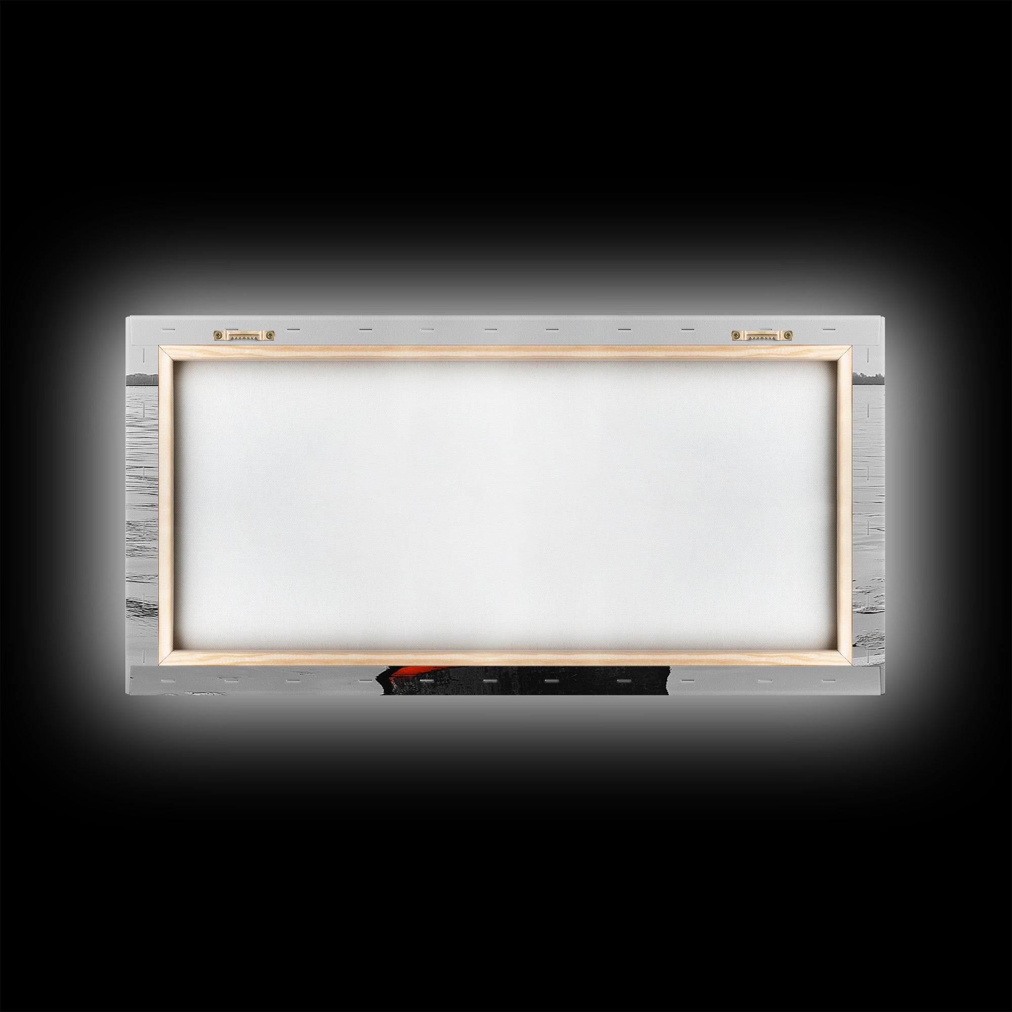 Buoy Pop, Marine Marker, Vibrant Sea, Nautical Life, Framed Canvas Print, Coastal Wall Art, Bathroom Decor, Bold Ocean Aesthetic