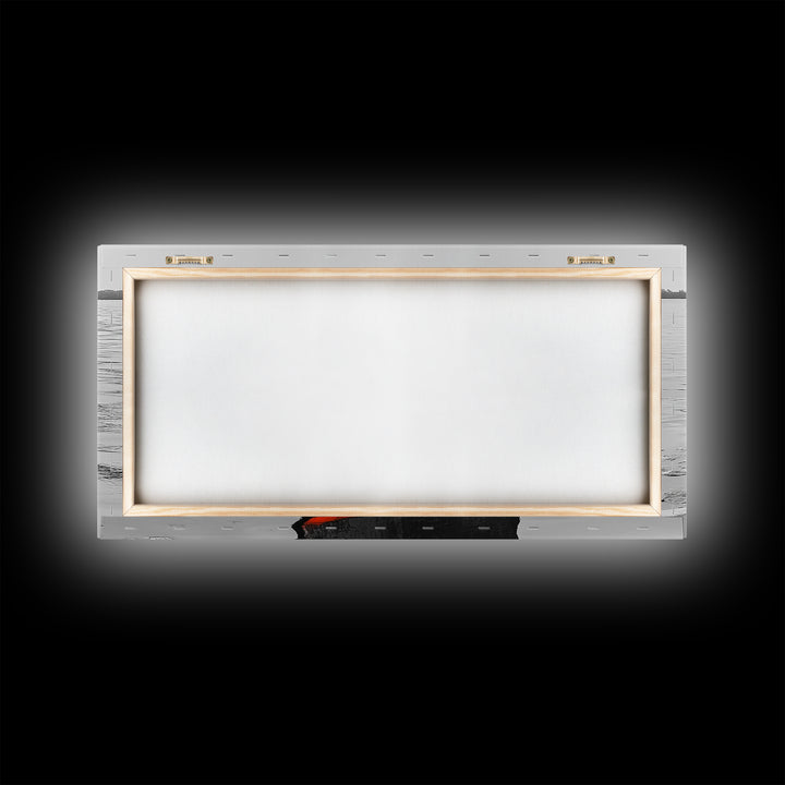 Buoy Pop, Marine Marker, Vibrant Sea, Nautical Life, Framed Canvas Print, Coastal Wall Art, Bathroom Decor, Bold Ocean Aesthetic