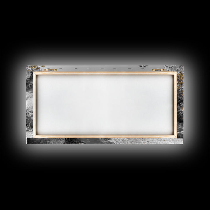 Desert Bloom, Surreal Landscape, Pink Tree, Earthy Desert Colors, Framed Canvas Print, Boho Living Room Wall Art, Southwestern Nature Scene